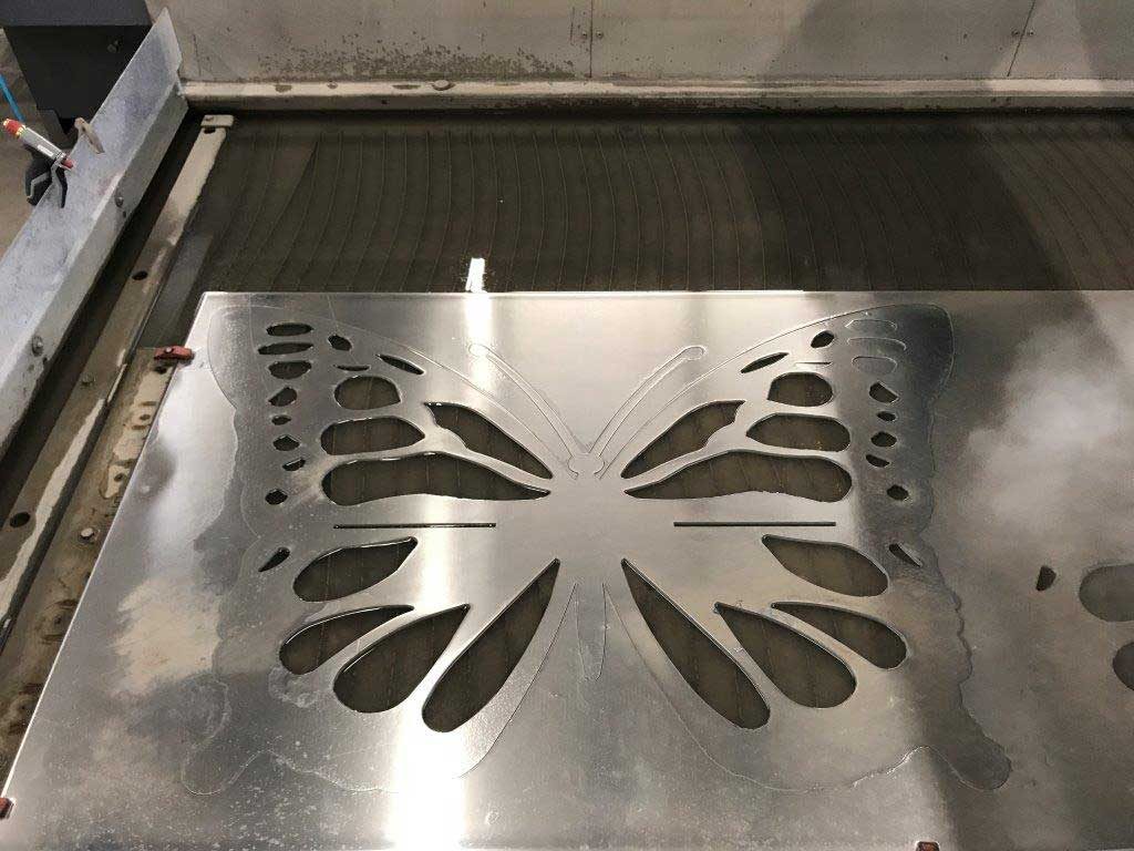 Water cutting plate