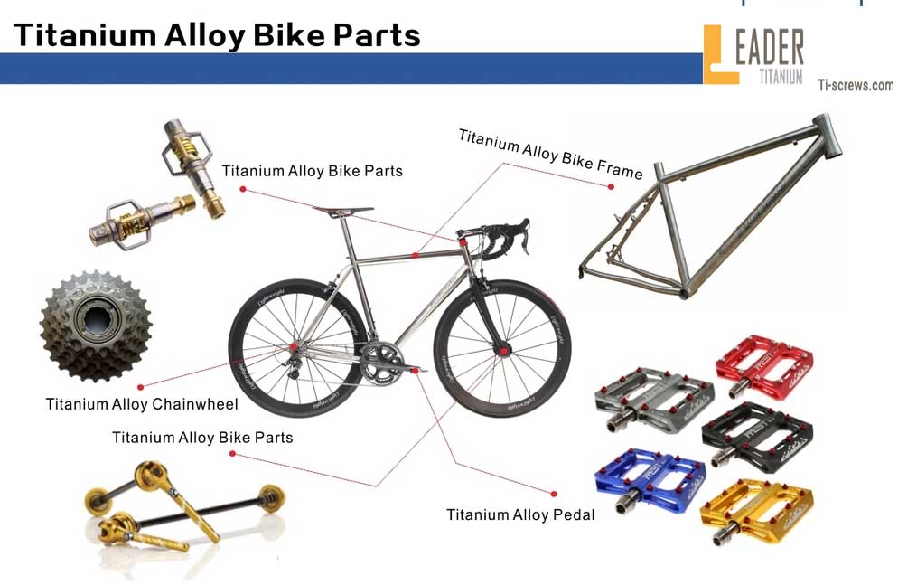 The application of titanium screw in bicycle