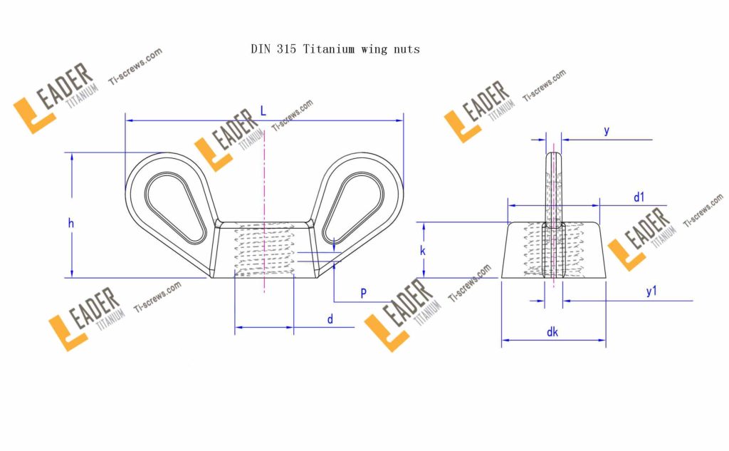 DIN 315
Titanium wing nuts